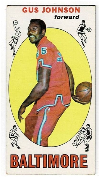 1969 Topps Basketball #12 Gus Johnson - Baltimore Bullets RC